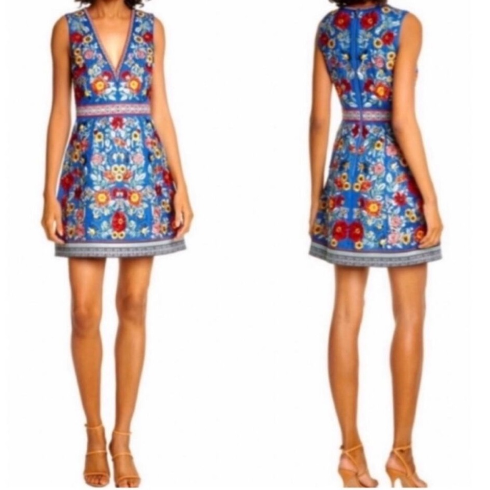 Alice + Olivia Patty Embroidered Dress.